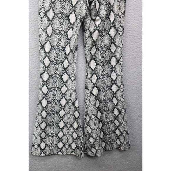 Chatoyant Snakeskin Print Bell Bottoms Pants-Size Small - Picture 8 of 9